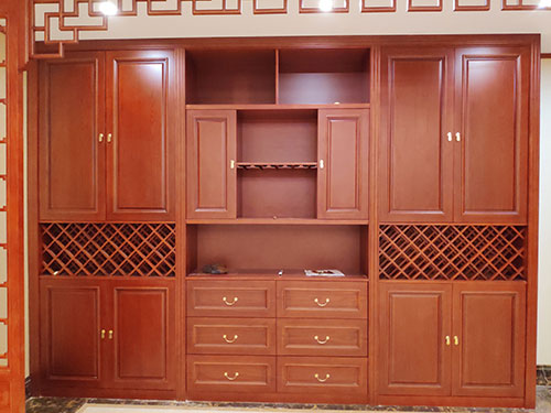资阳中式家居装修之中式酒柜装修效果图