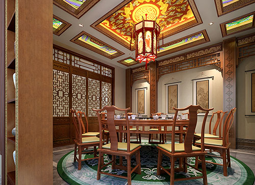 资阳中式古典风格家居装修设计效果图